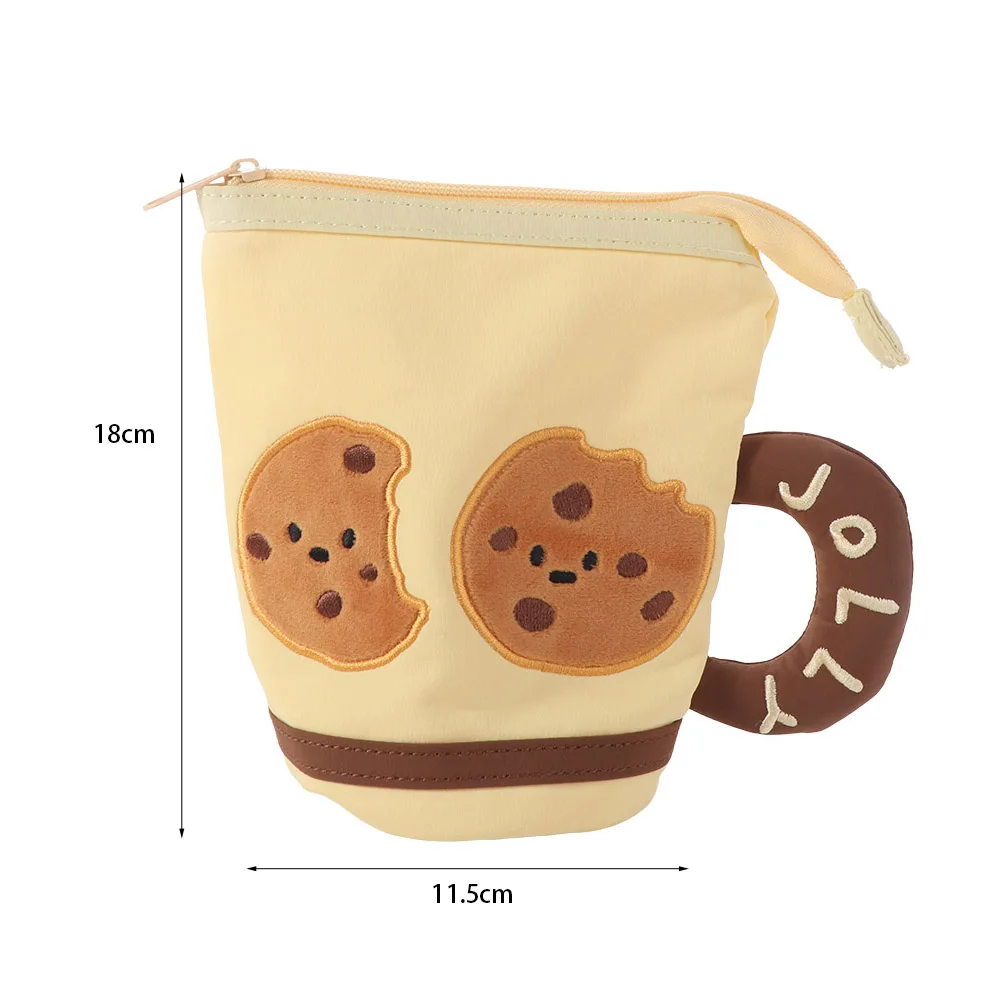 تخزين سطح المكتب حقيبة أدوات مكتبية كرتونية كوب ماء شكل سعة كبيرة مقلمة على الطراز الكوري Y2K Ins Style الجمالي #1