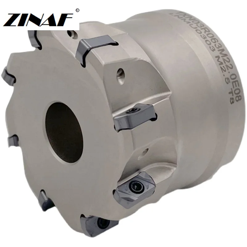 Imagem -06 - Suporte de Trituração Dupla Face de Alimentação Rápida para Lnmu0303 Lnmu0303zer Inserções de Carboneto Fresa Facial Cnc Série Exn03r