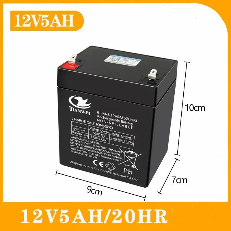 Hete 6V-12V Oplaadbare Batterij voor Elektrische Kinderauto's, Speelgoedauto's, Motorfietsen, Kinderwagens Batterij 5Ah 7Ah 8Ah 12Ah