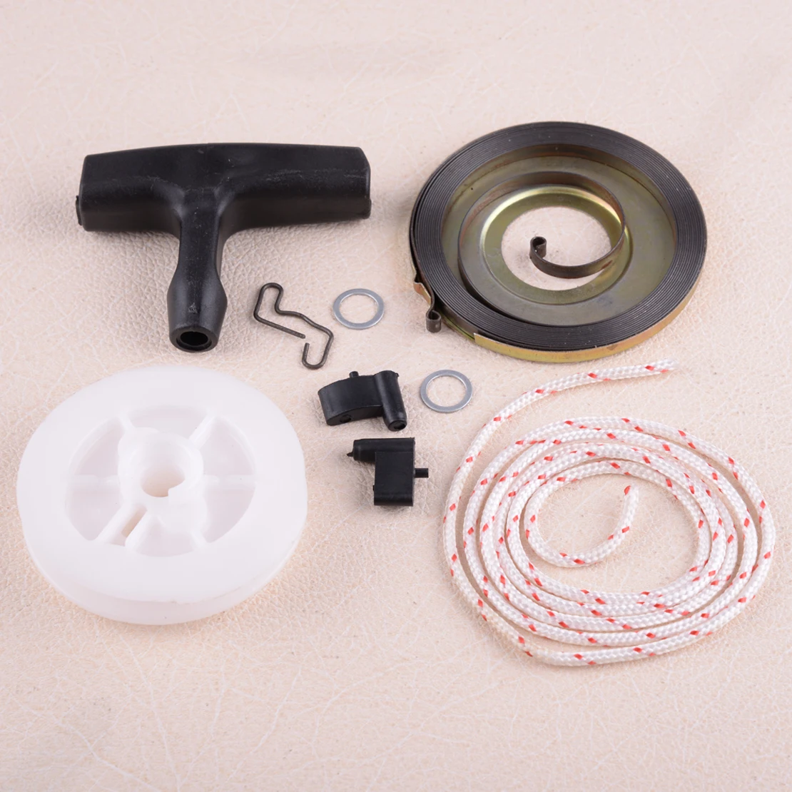 Recoil Rewind Starter Pulley Turnable Spring Rope Handle Pawl Grip Fit for Stihl 034 036 Chainsaw 1129 190 0601