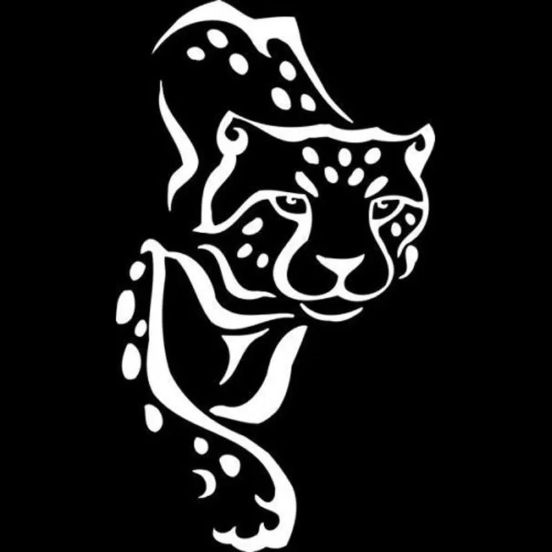 Car Stickers Personalized Stickers Ferocious Cheetah Car Decoration Waterproof and Sunscreen PVC 16*9cm