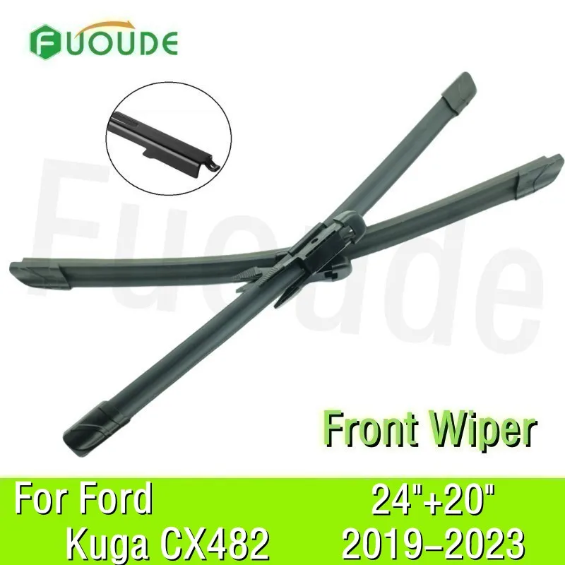 

for Ford Kuga CX482 Wiper Blade 24"+20" Car Windshield Windscreen Rubber 2023 2022 2021 2020 2019