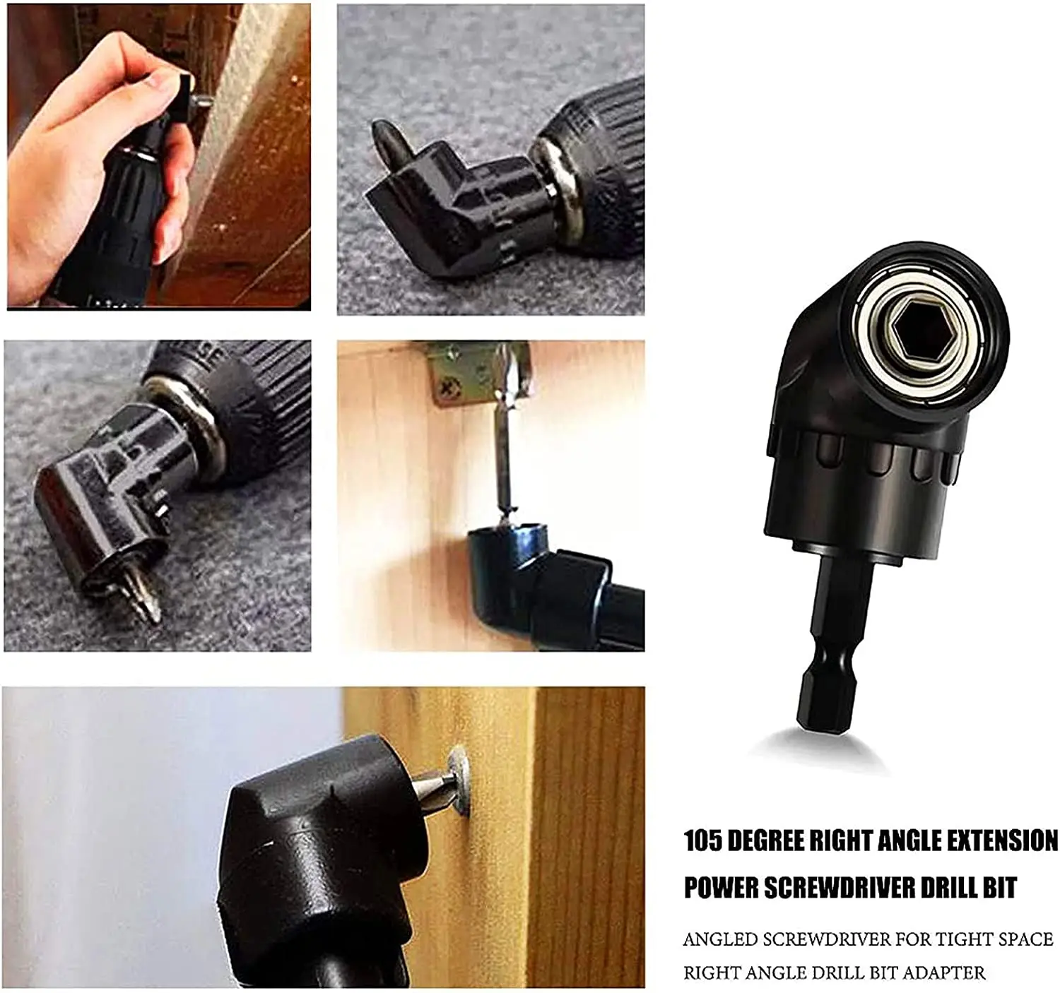 Power Drill Sockets Adapter Sets, Rotatable Universal Joint Swivel Impact Square Drive Adaptor Screwdriver Bit