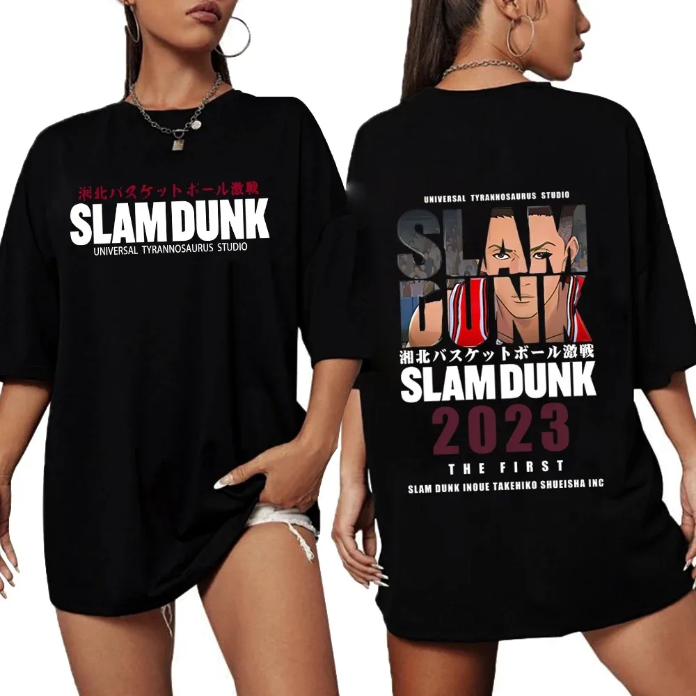 Nuova t-shirt Slam Dunk t-shirt Anime Ryota Miyagi t-shirt uomo donna squadra di basket manica corta oversize coreano Streetwear