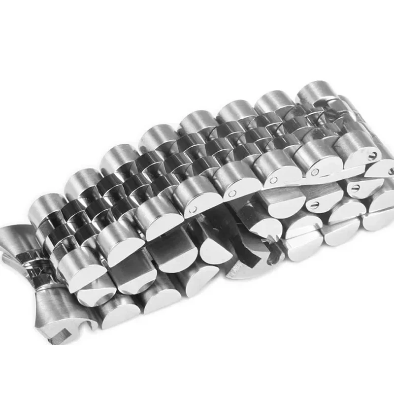 904L Solid Stainless Steel Watch Accessories Band For Rolex DATEJUST DAY-DATE OYSTERPERTUAL DATE Silver Watch Straps 20mm 21mm