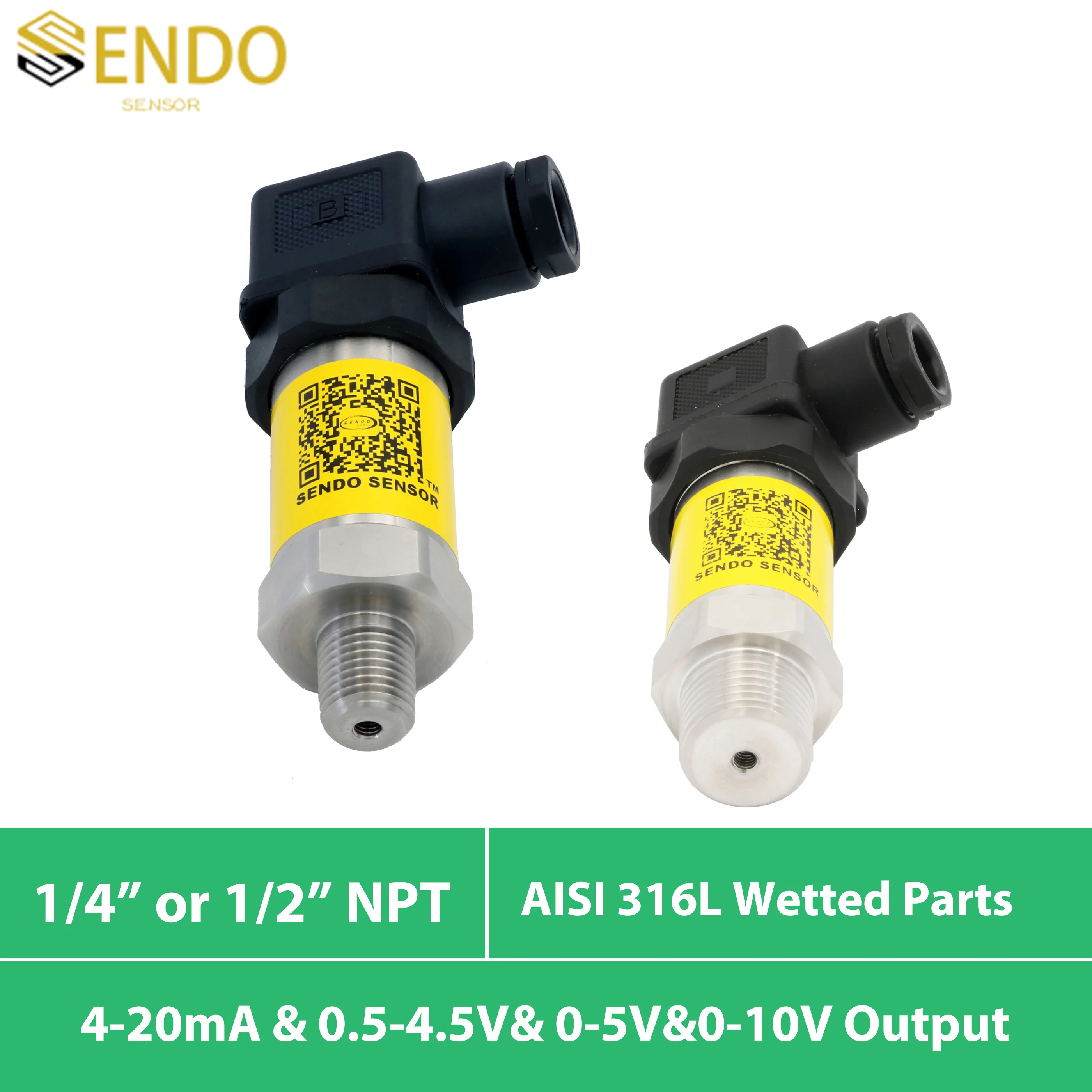 

Pressure transmitter 0 5V 0.5 4.5V 0 10V 4 20mA signal 400 bar gauge 10 bar 700kpa 20 mpa 1 4 in npt IP65 water oil hydraulic