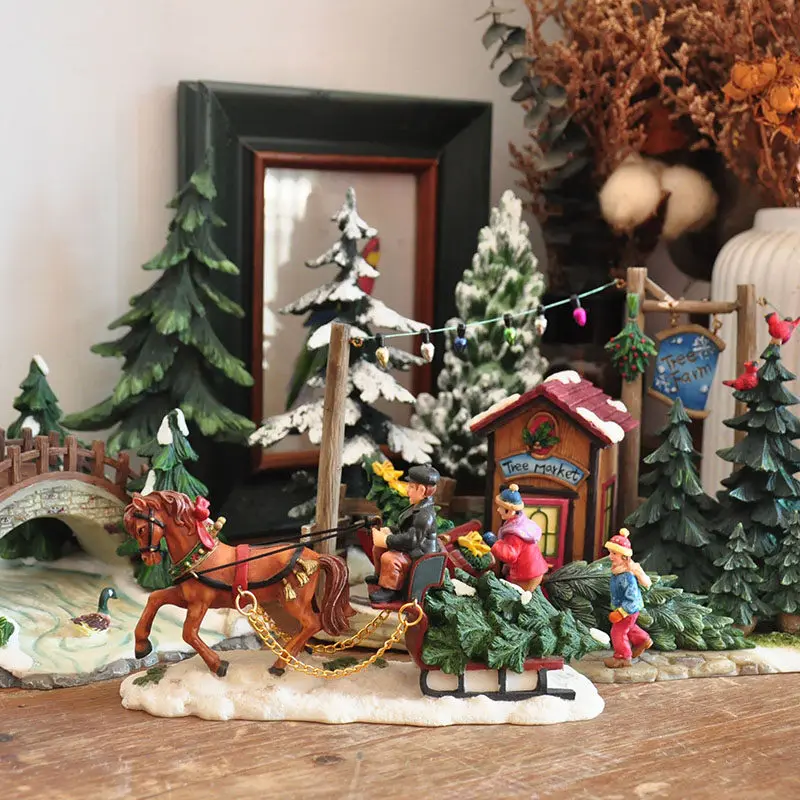 christmas-decor-country-street-carriage-figurines-christmas-tree-building-scene-fishing-ornaments-home-desktop-decoration-gift