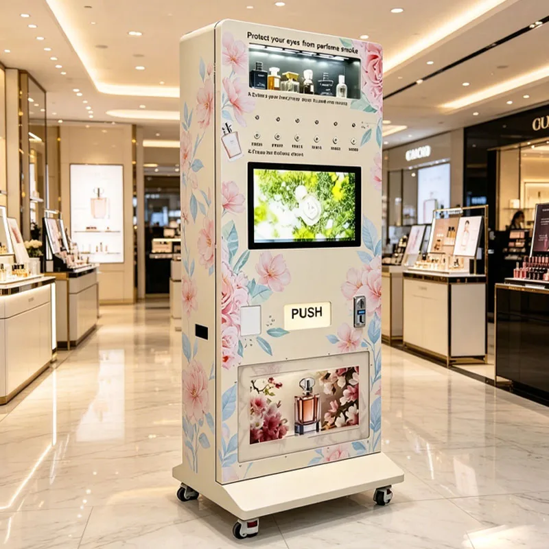 Scent Vending Machine Self Service Perfume Dispenser for Trial Spray Experience and Bottle Purchase Wholesale Customized