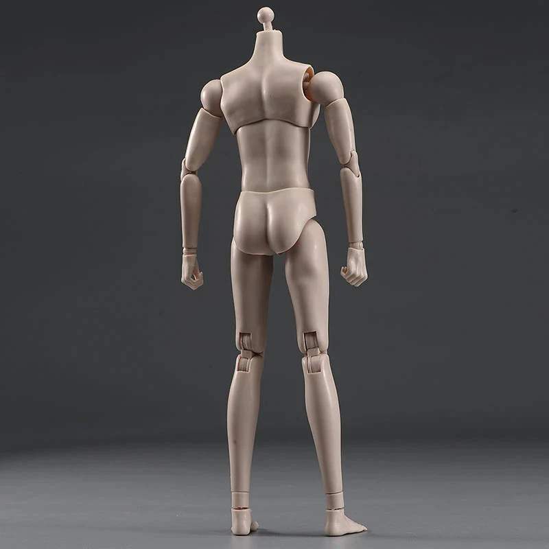 1/6 Męski Super Biały Elastyczny Anime Joint Body Model 28cm Figurka akcji Żołnierza Przegubowa lalka dla 1:6 Rzeźby głowy BJD