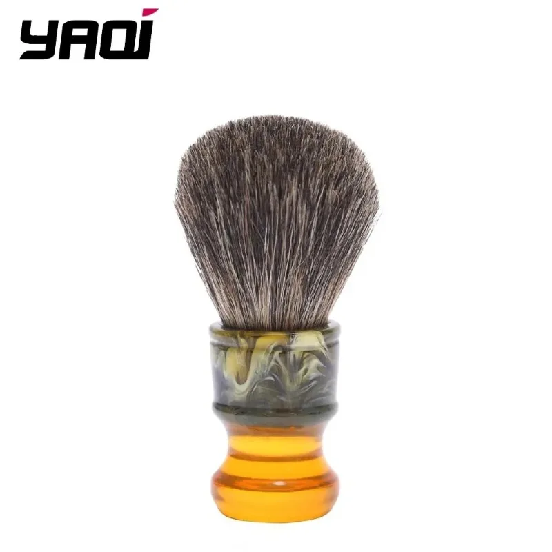 New 2026 Portable Shaving Brush YAQI 22MM Sagrada Familia 100% Pure Hair Resin Handle Men Wet Shave Brushes For Mens