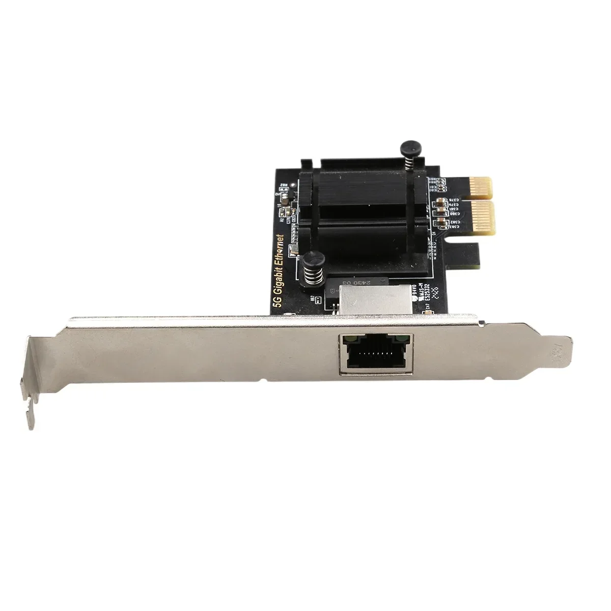 

PCIe3.1 1X 5G Lan Card Single Port 5Gbps PCIe Network Card Provides Multi-network Speeds Gigabit Ethernet Supports PXE & WOL