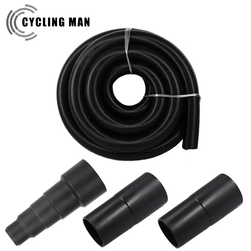 Dust Collection Power Tool Hose Kit with 3 Fittings/Attachments for Multiple Types/Brands of Power Tools and Work Shop Vacuums