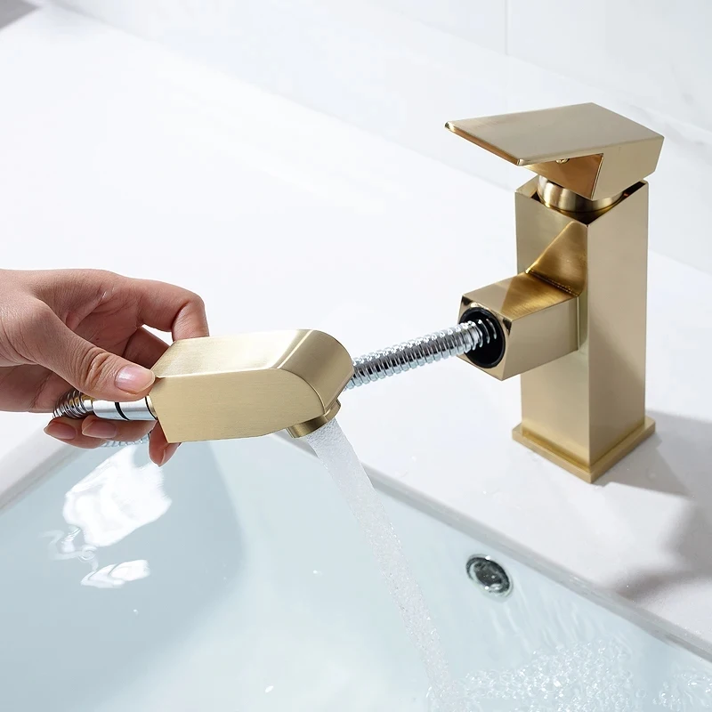 سحب حوض للحمام بالوعة صنبور الماء الساخن والبارد صنبور حوض خلاط الحنفيات السوداء رافعة مع صنبور الحمام رذاذ #2