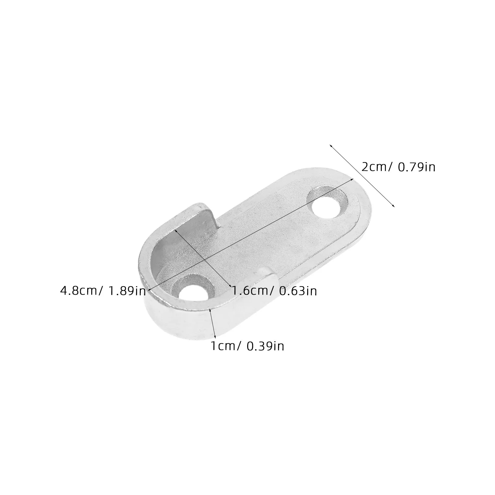 10Pairs Closet Rod Holders Heavy Duty Zinc Alloy Wardrobe Pole Bracket Wall Mounted Clothes Rail Fixing Accessories