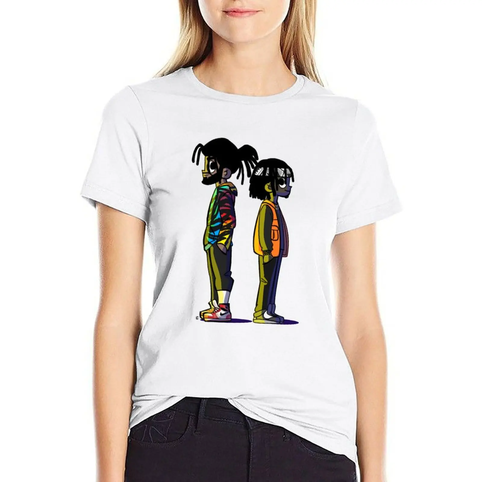 

Dreamville VS The World T-shirt cute tops Aesthetic clothing Short sleeve tee Women's summer blouses 2024
