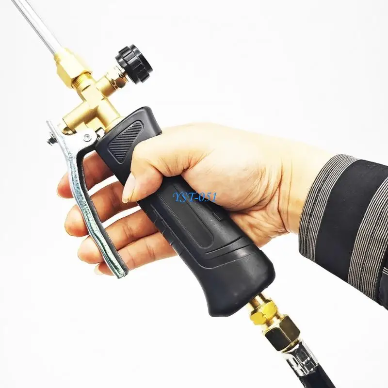 E15A Multipurpose Portable Propane Adapter Burning Weeding Adapter for Garden Roofing Snow Road with Ergonomic Grip