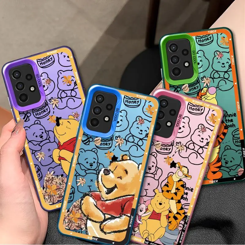 Disney Winnie The Pooh Phone Case for Samsung Galaxy A12 A11 A22 A32 A15 A34 A13 A14 A35 5G A33 A23 A24 4G A55 A52 Hard PC Cover