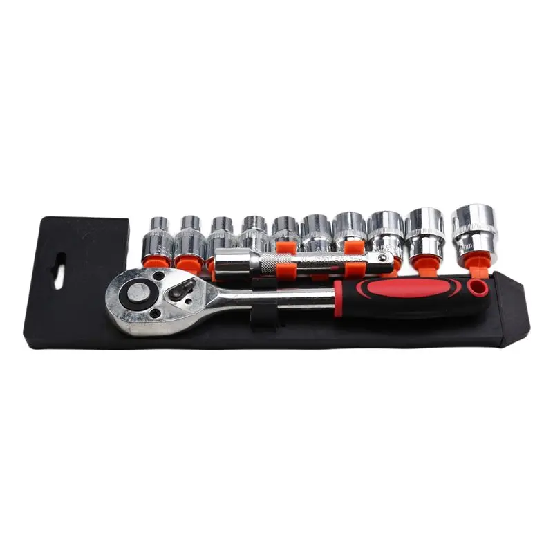 BAAJ-12 PCS Automotive Repair Tool Set 1/2 Large Flying Ratchet Wrench With Quick Socket For Auto Maintenance