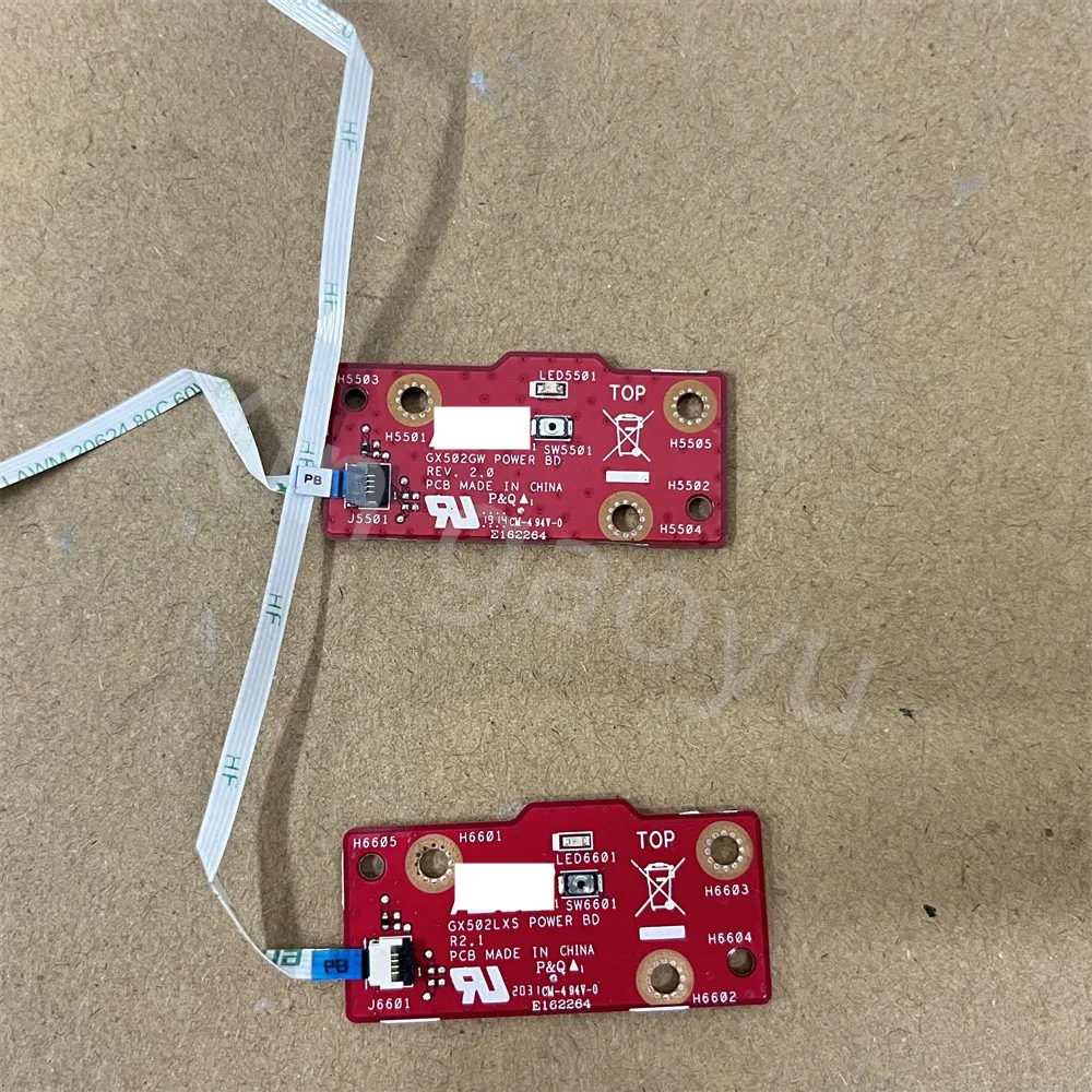 

Оригинальная плата кнопки питания для ноутбука ASUS S15 GX502 GX502L GX502LXS GX502GW, кнопка включения/выключения, кнопка с тестом кабеля