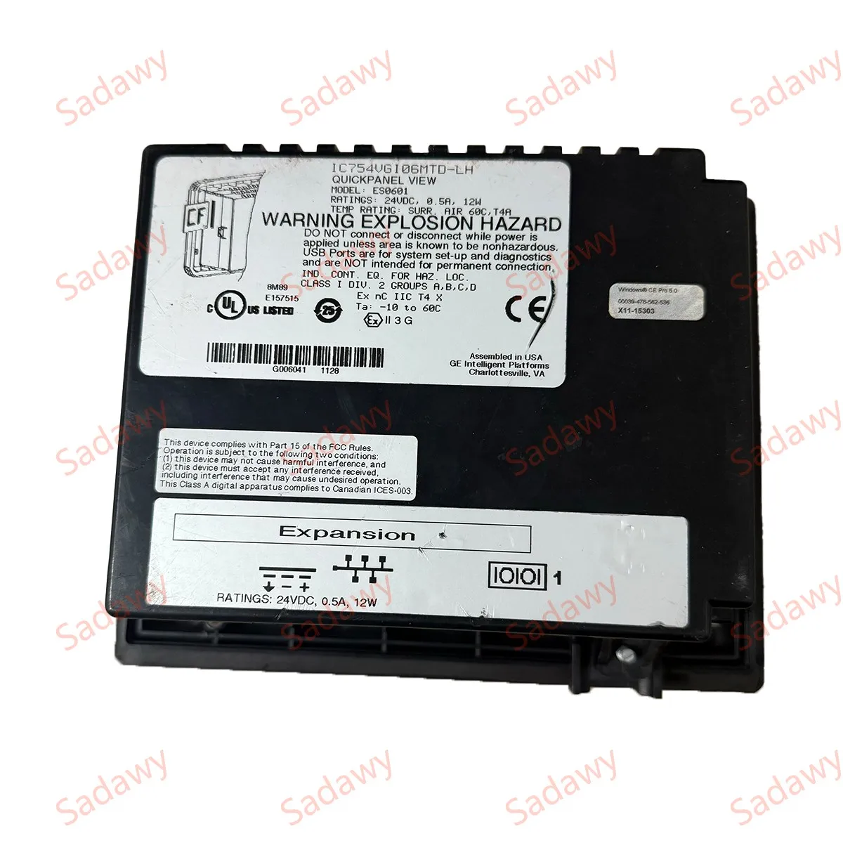 GE QuickPanel Usato funziona in buone condizioni IC754VGI06MTD-LH Touch screen