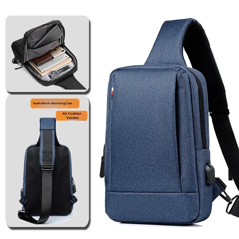 New Men's Chest Bag Crossbody Waterproof Casual Single Shoulder Sling Bag for Outdoor Activities