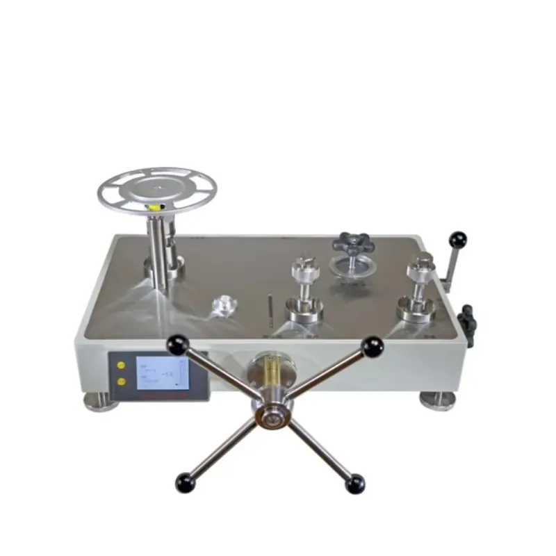 Kalibrator Tekanan Piston Hidrolik Digital Presisi Tinggi 0,02% Penguji Kalibrasi Pengukur Tekanan Komparator 60bar