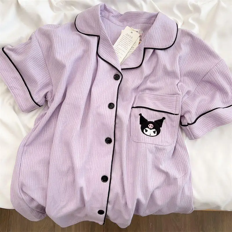 

Sanrio Summer Pajamas Hello Kittys Cute Shorts Suit New Style Loose Sweet Casual Student Home Clothes Breathable High End Gifts