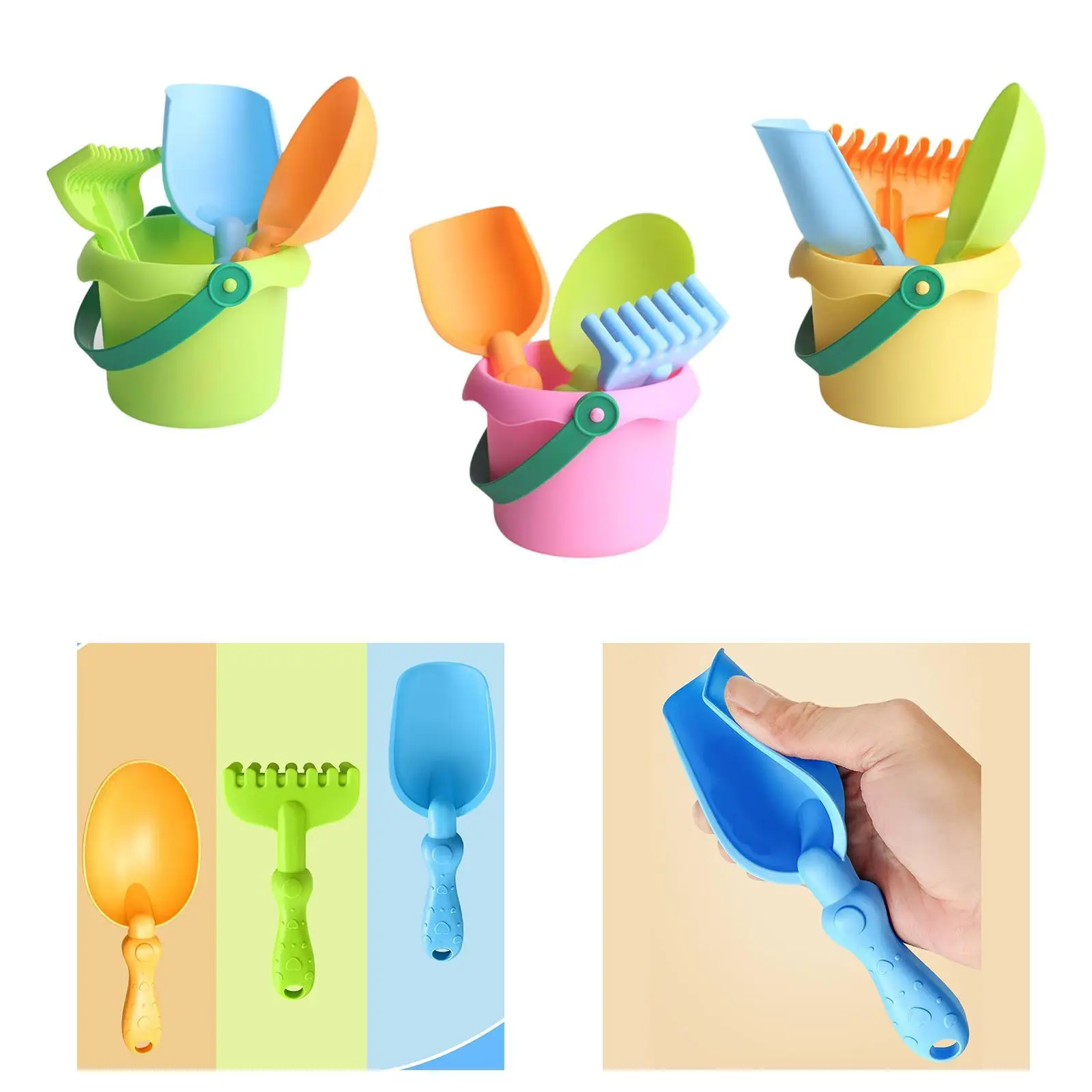 Ensemble de jouets de plage, jouets éducatifs, jouets de salle de bain, seaux à sable, pelles à sable pour cadeaux de fête, fête sur la plage pour enfants d'âge préscolaire