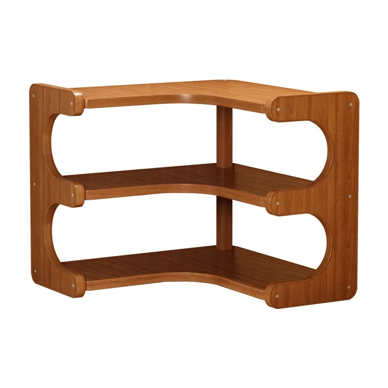 Desktop multi-layer shelves, household countertop corner storage racks, dining table vertical teacup racks