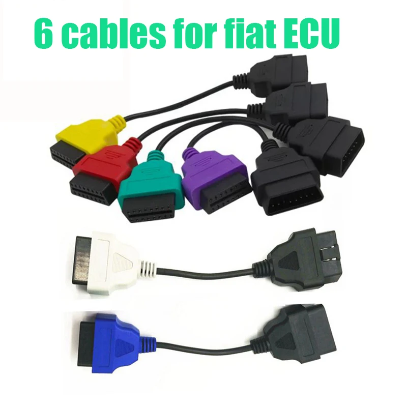 

Для FIAT ECU Scan Multi ECU Scan OBD2 соединительный кабель один провод 6 адаптеров 6 цветов диагностический инструмент