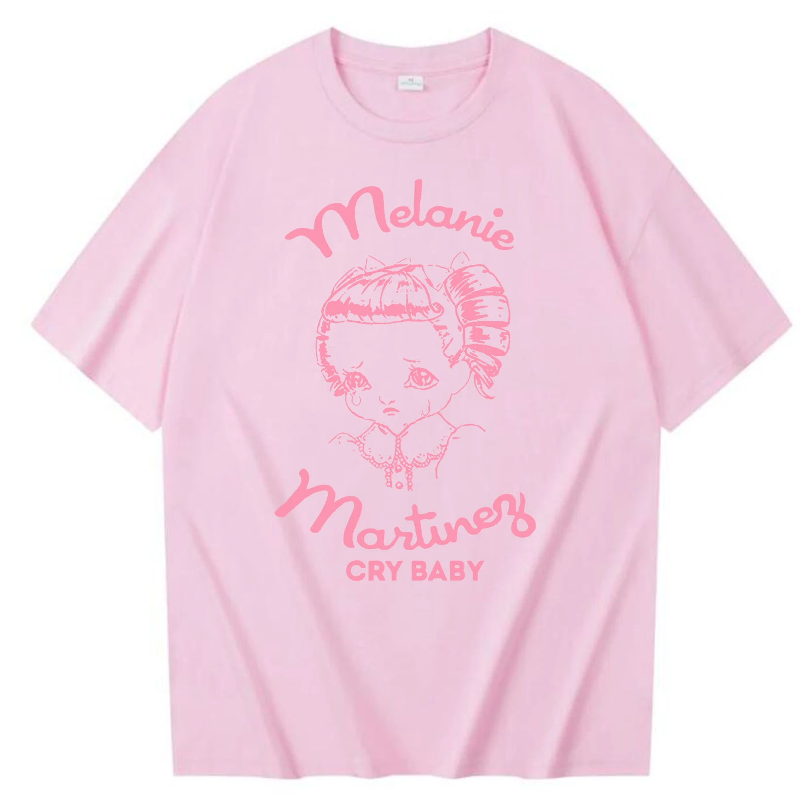 تي شيرت ميلاني مارتينيز كراي بيبي تي شيرت هاراجوكو برقبة دائرية ملابس الشارع للجنسين