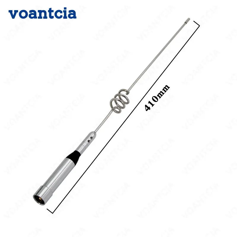 

NL-77H 41CM Stainless Steel Antenna 50Watts 144/400MHz UHF VHF Gain Vehicle Radio For Wouxun Kenwood ICOM YAESU Motorola