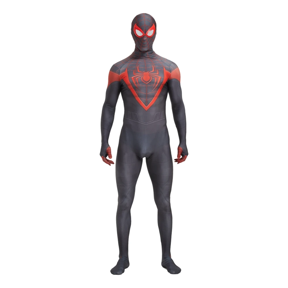 Miles Morales Spiderman Cosplay Costumes for Men Anime Clothes Spider Boys Suit Zentai PS5 Cosplay Halloween Cosplay Costumes