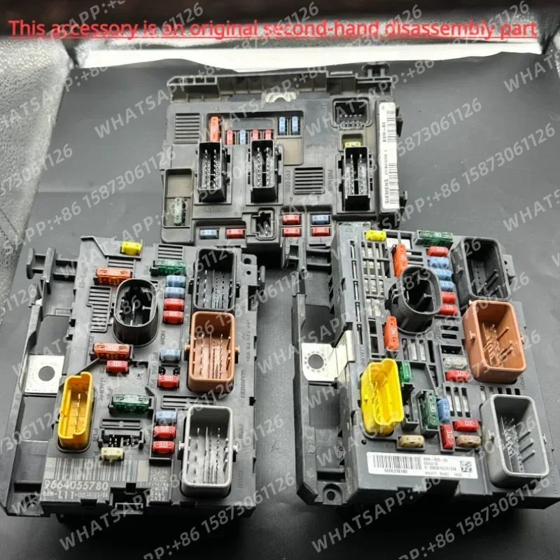 Contrôleur d'assemblage d'unité de boîte à fusibles de capot d'occasion BSM R05 9666700480 pour Peugeot 307 308 408 citroën C4 Berlingo
