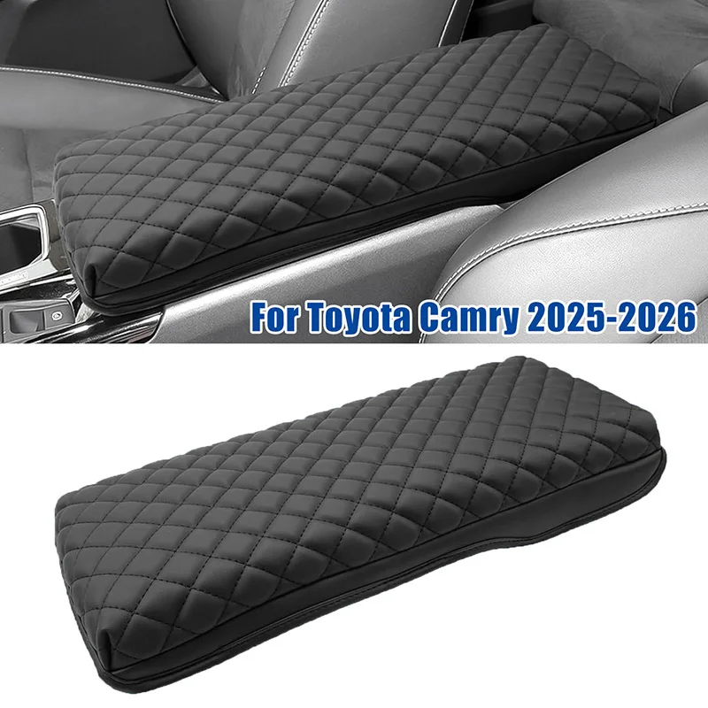 

For Toyota Camry 2025-2026 (LE/SE/XLE/XSE) Car Center Console Armrest Box Leather Protective Mat Trim Cover Case Accessories