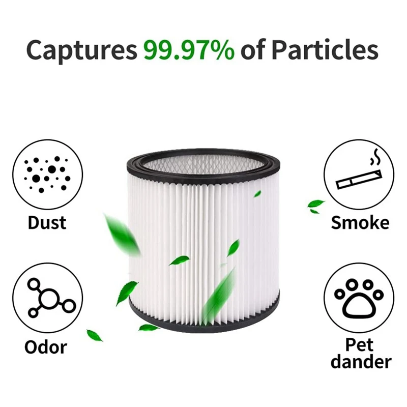 مرشحات خرطوشة HEPA بغطاء ، مناسبة لمتاجر المكيف ، مكان Vac ، 5 جالون مكنسة كهربائية جافة رطبة