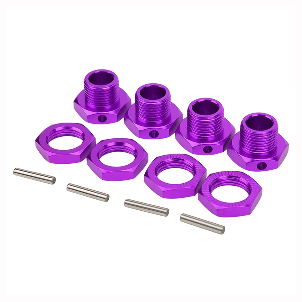 4pcs 17mm Wheel Hex Nuts Mount 4pcs For RC 1/5 Traxxas X-MAXX 77086-4 HSP RC Car