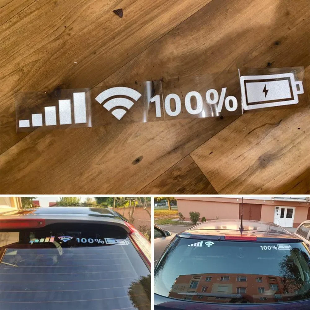 ملصقات تزيين السيارة، شارات سيارة لإشارة مستوى البطارية WIFI