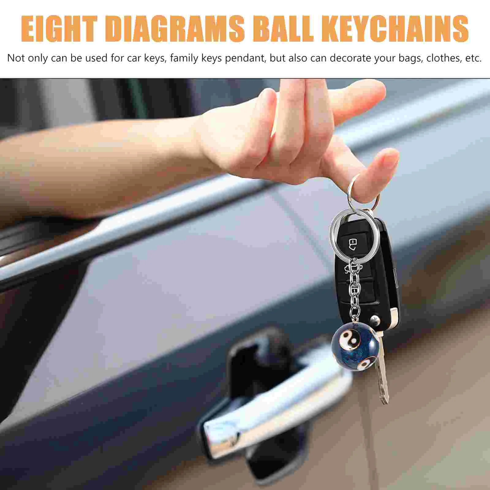 Sport Balls Fitness Handball Keychain Adorable Keychains Accessories Massage Pendants Decor Decors Keyrings Lovers