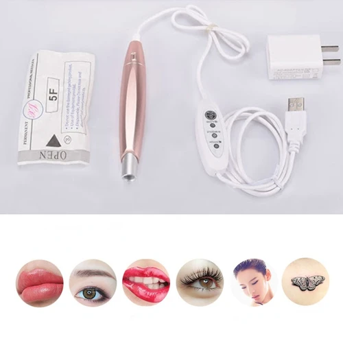 Charme-máquina de tatuaje de maquillaje permanente, bolígrafo Semi Microblading con agujas de cartucho para cejas, labios y ojos, PMU