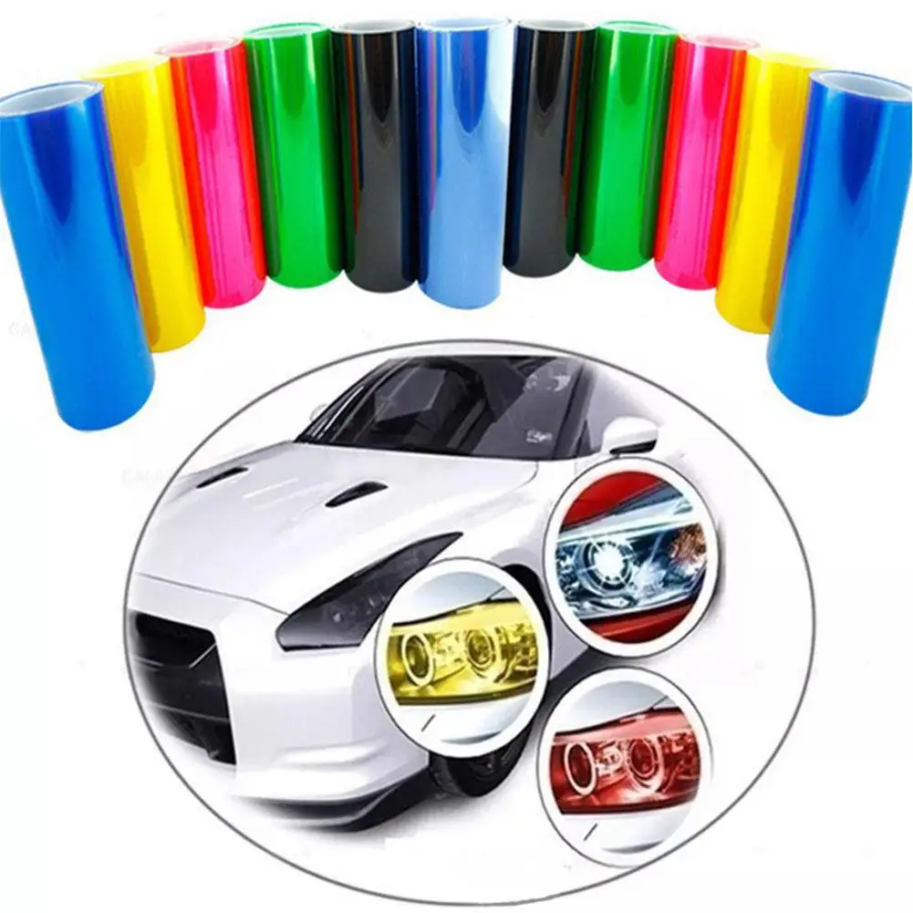 

Car Headlight Taillight Protective Film Tint Vinyl Smoke Lamp Sticker Sheet Film Auto Matt Stickers Fog Rear Film Color-Cha O0T0
