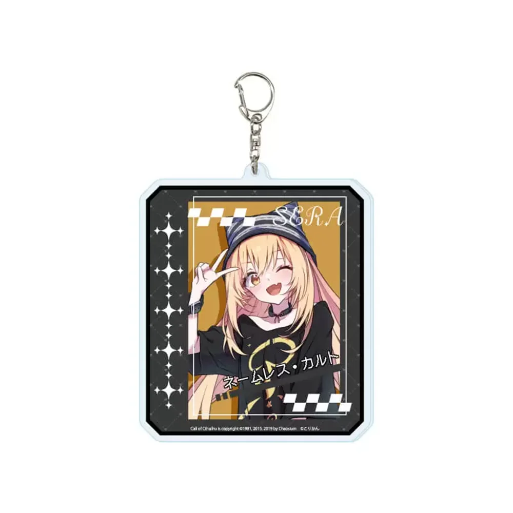 Anime Waving Aier Acrylic 6cm Keychain Characteristic Characters Ornament Accessories Goods Collection Christmas Gifts