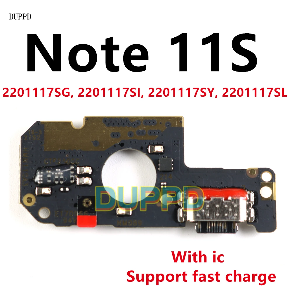 USB Charging Port For Xiaomi Redmi Note 11S Mic Microphone Dock Connector Board Flex Cable Repair Parts Note11s 33W