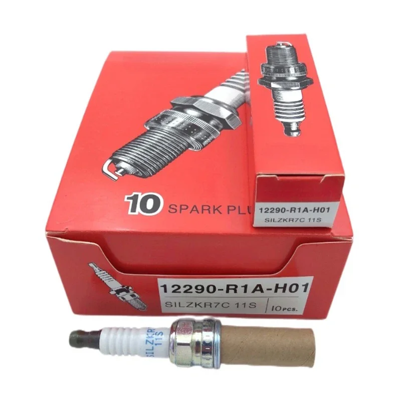 

4/6PCS Iridium Spark Plug 12290-R1A-H01 SILZKR7C-11S for Honda Accord Civic IX CR-V IV HR-V 1.6L 1.8L 2.0L Car Ignition Candles