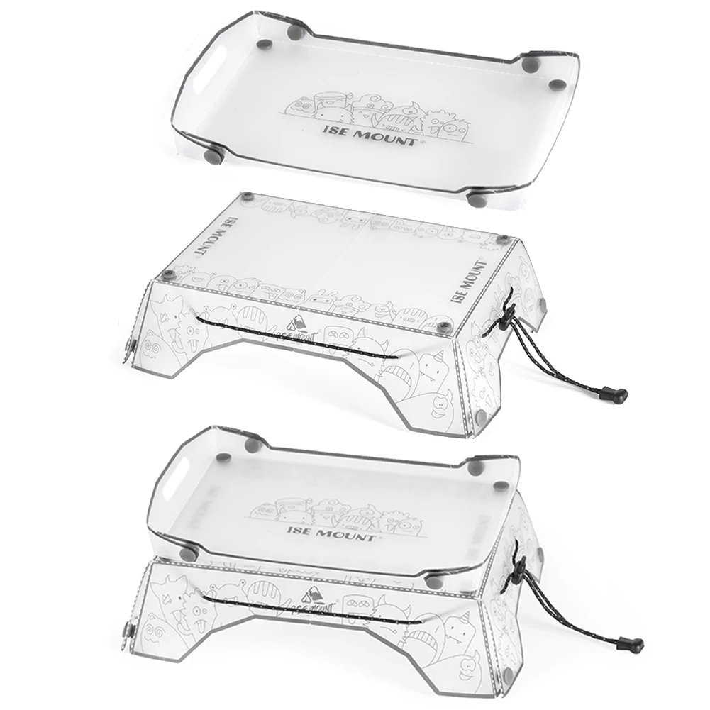 Klappbarer Campingtisch, ultraleicht, kleiner Rucksacktisch, tragbare Outdoor-Angelmöbel, multifunktional für Grill-Picknick