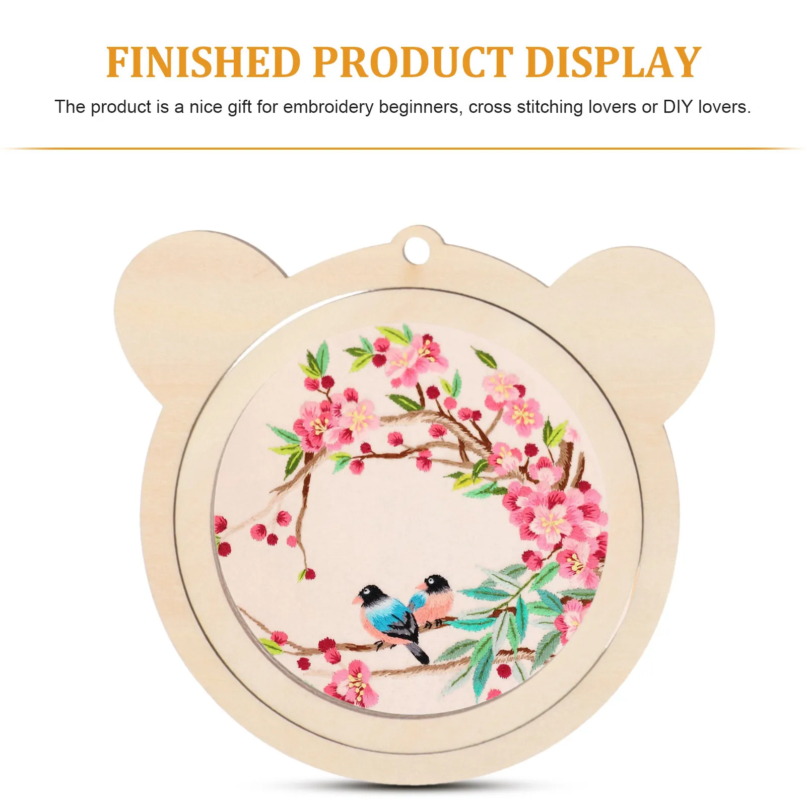 

3Pcs Wood Embroidery Hoop Embroidery Frame Cross Stitch Hoop for Sewing Craft DIY Needlework Supplies Cross Stitch Supplies