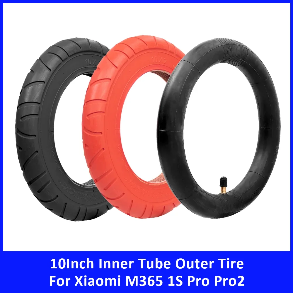 

10-дюймовая внутренняя трубка, внешняя шина для Xiaomi M365 1S Pro Pro2 10X2, утолщенные пневматические шины, сменные аксессуары для электрического скутера