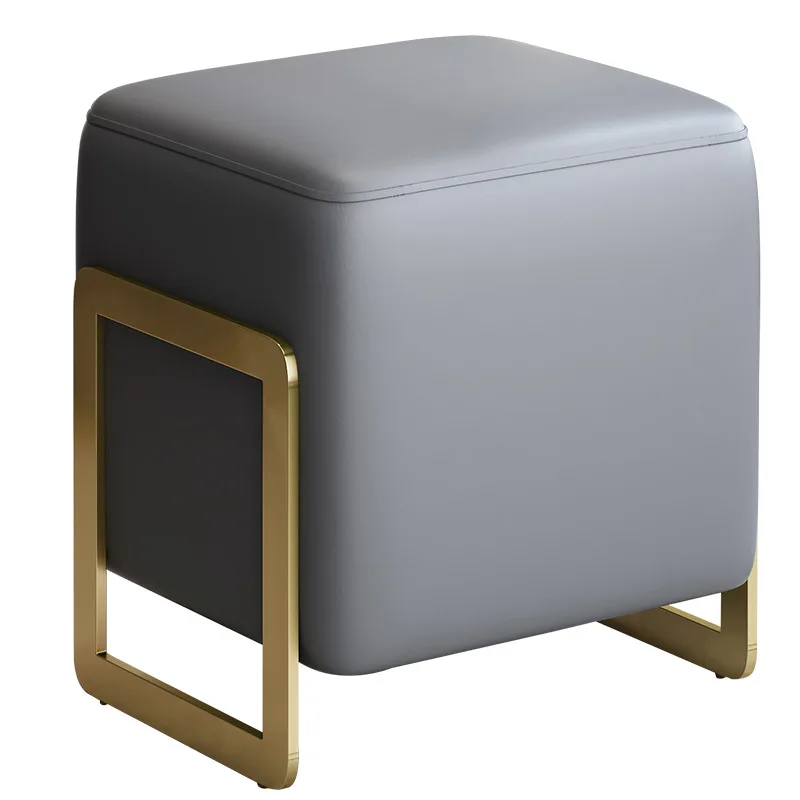 

Shoe changing stool, household, door, light luxury, genuine leather, door, sitting, living room