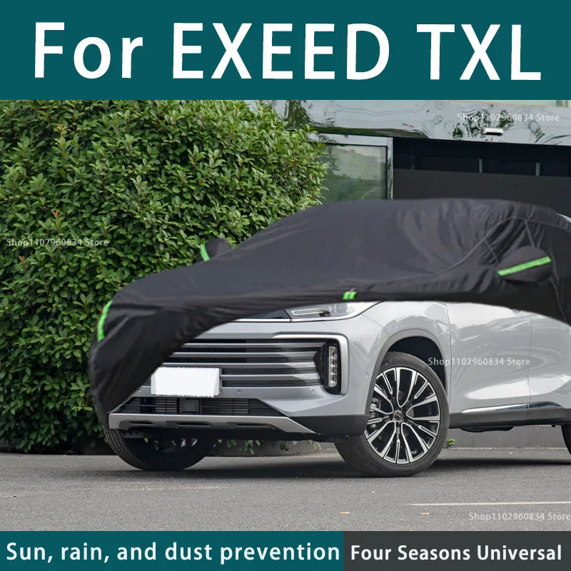 

For Exeed TXL 210T Full Car Covers Outdoor Uv Sun Protection Dust Rain Snow Protective Car Cover Auto Black Cover