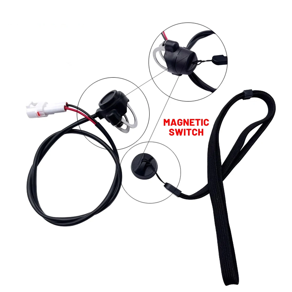 For KTM GAS HONDA MONTESA SHERCO BATA ATV Motorcycle Emergency Termination Safety Switch Magnetic Switch With Wrist Strap